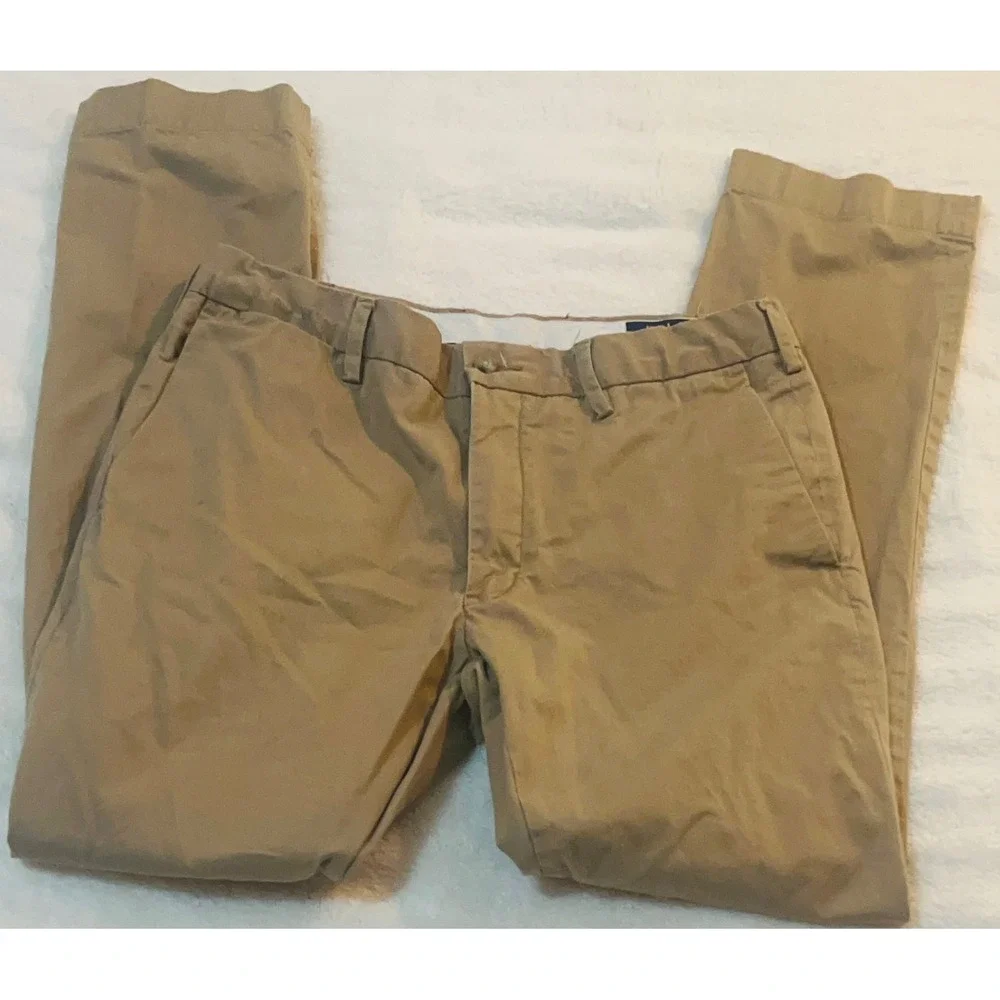 Polo Ralph Lauren Mens Stretch Slim Fit Chino Pants Tan Khaki 32x31